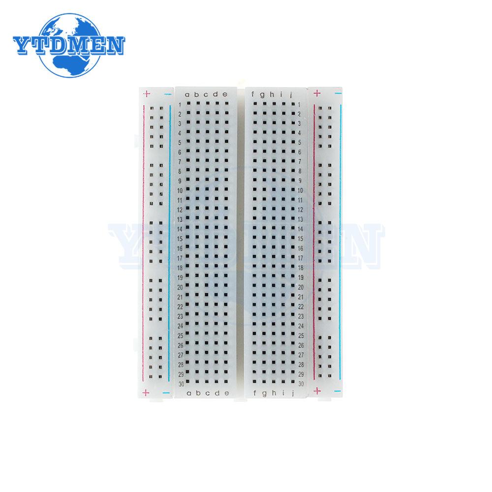 1/2 Sets Breadboards Jumper Wire Kit 400 Tie Points Solderless Pcb Breadboard Jump Line Universal Test Bread Board Projects DIY