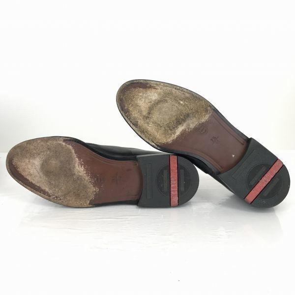 Lloyd Germany Heavy Leather Straight Tip 26.0 Black Dress Shoes Business(USED)