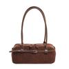 Autumn and winter new armpit bag retro matte shoulder bag large capacity belt buckle suede baguette bag