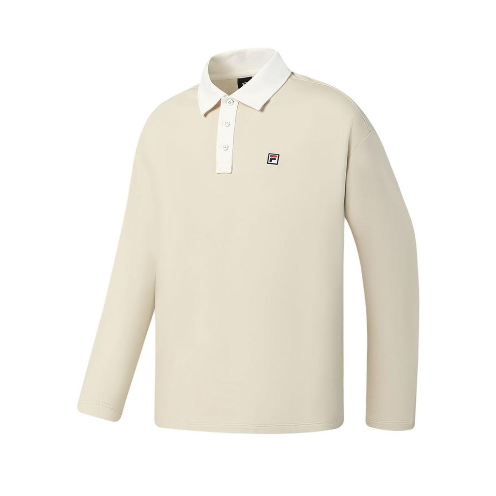 Fila Tennis Loose Stretch Long Sleeve Polo Shirt Men Tops A11M613227F-BG
