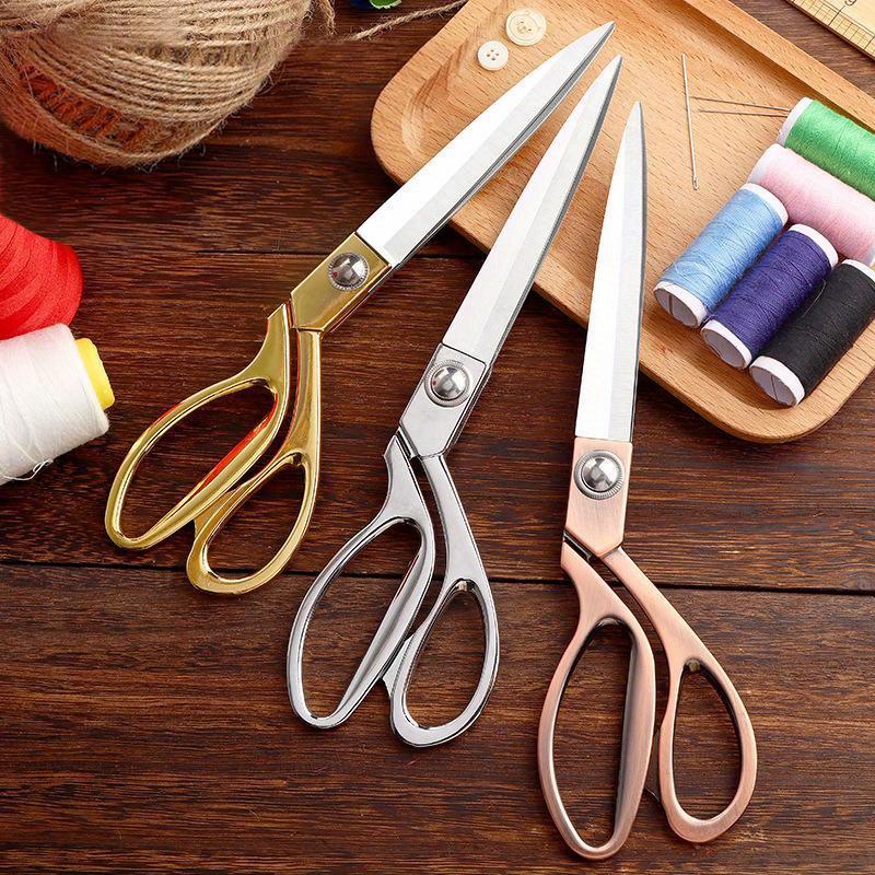 Tailor Scissors Sewing Professional Vintage Scissors Stainless Steel Tailor Shears For Fabric Clothes Needlework Cutter Diy Tool