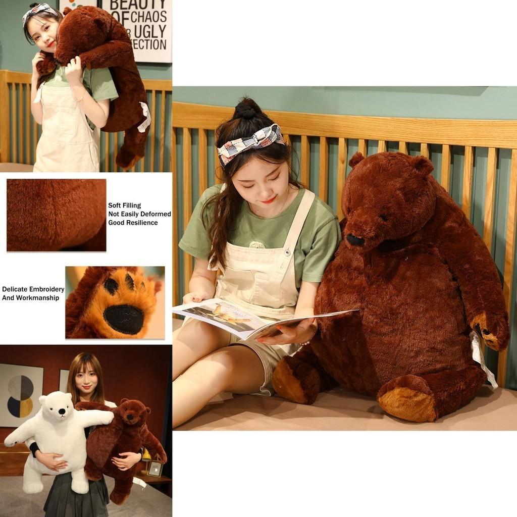 Giant Teddy Bear Plush Toy Soft Stuffed Doll For Kids Cute Lifelike