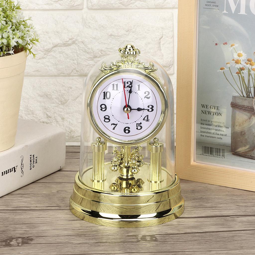 Clock Decor Clock Home Ornament European Retro  Living Room Clock Antique Silent Table Clock Home Decor Silent Table Clock