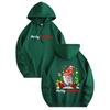 Festive atmosphere, men's casual Christmas hoodie, Santa Claus and Merry Christmas