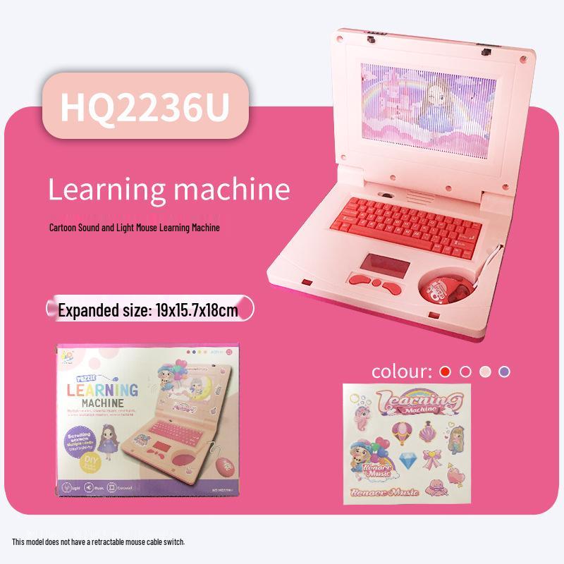 Interactive Baby Learning Laptop with Mouse, Lights & Music for Early Development