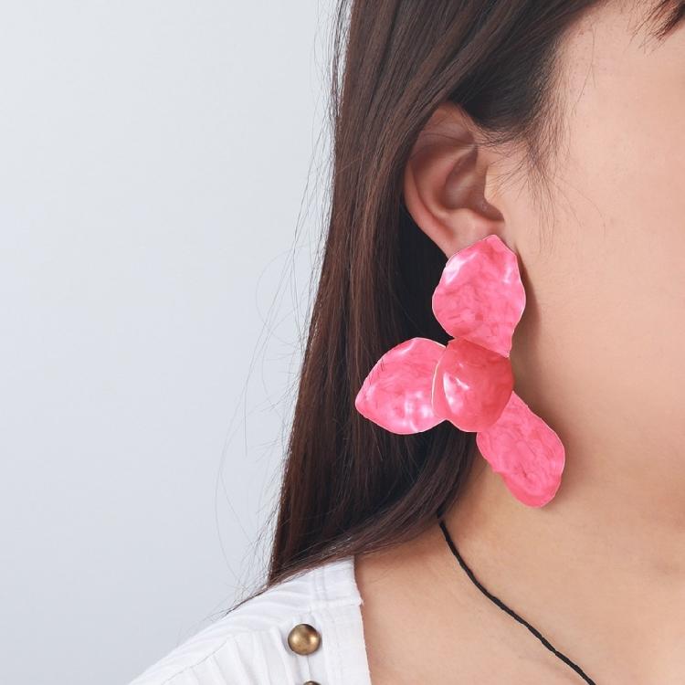 Elegant Flower Studs Earrings Fashion Ear Pendant Flower Ear Jewelry Waterproof Ear Studs Alloy Texture for Daily Party