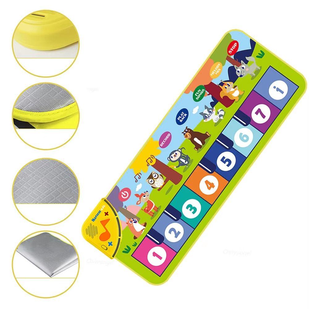 Multifunctional Floor Keyboard Dance Mat Early Education Electronic Musical Toys  Baby