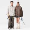 Autumn Couple Handsome Leather Jacket Trench Coat Couple Ruffian Handsome Loose Locomotive Cycling Clothes Trendy Men Trench Coat Leather Jacket