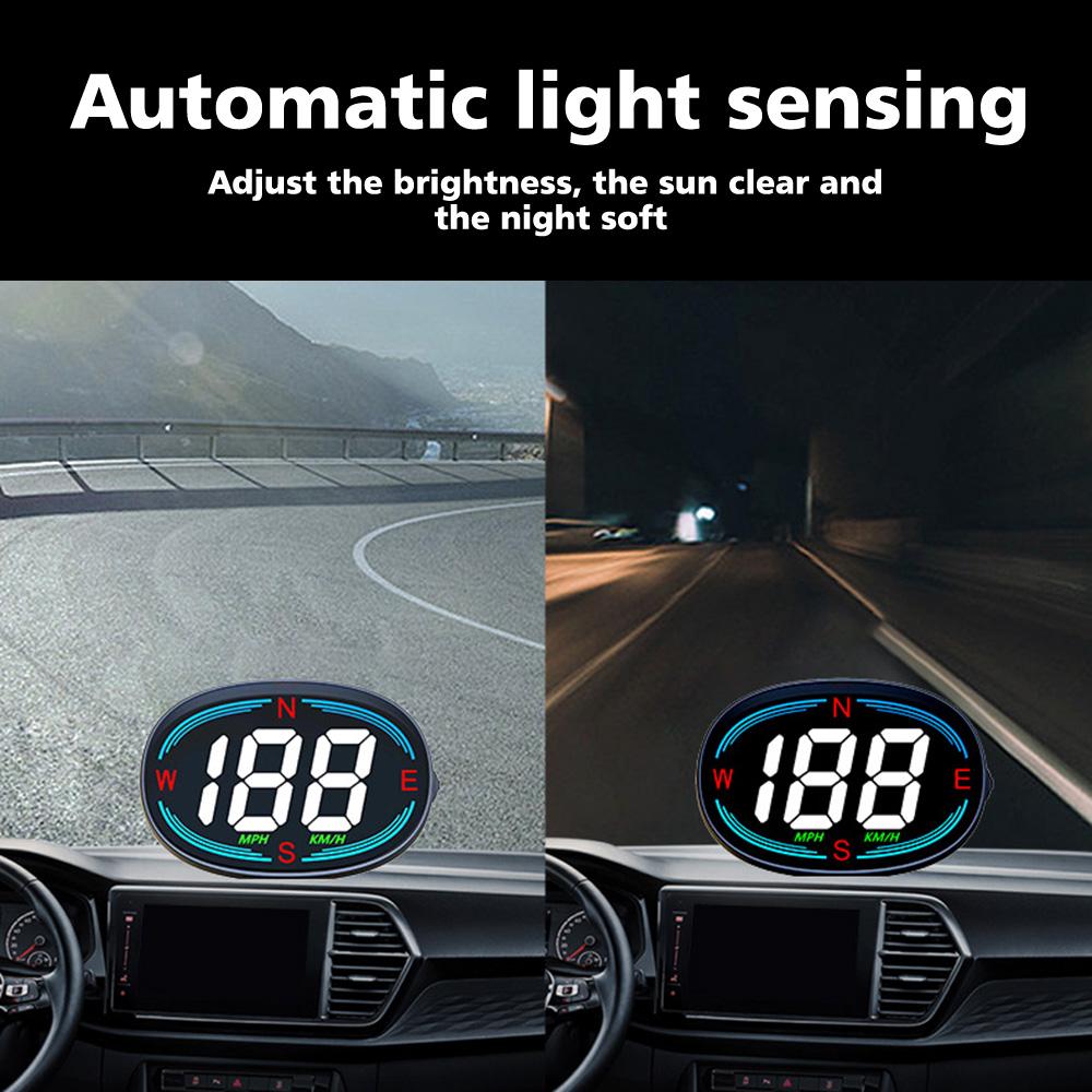 NEW GPS Car Digital Speedometer HUD Head-up Display Speed Alarm Gadgets Inteligentes for All Car MPH KMH