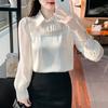 Sommer Chiffon Hemd 2023 Langarm Weiße Bluse Frauen Frauen Lose Elegante Weibliche Kleidung Frau Tops Günstige 25646