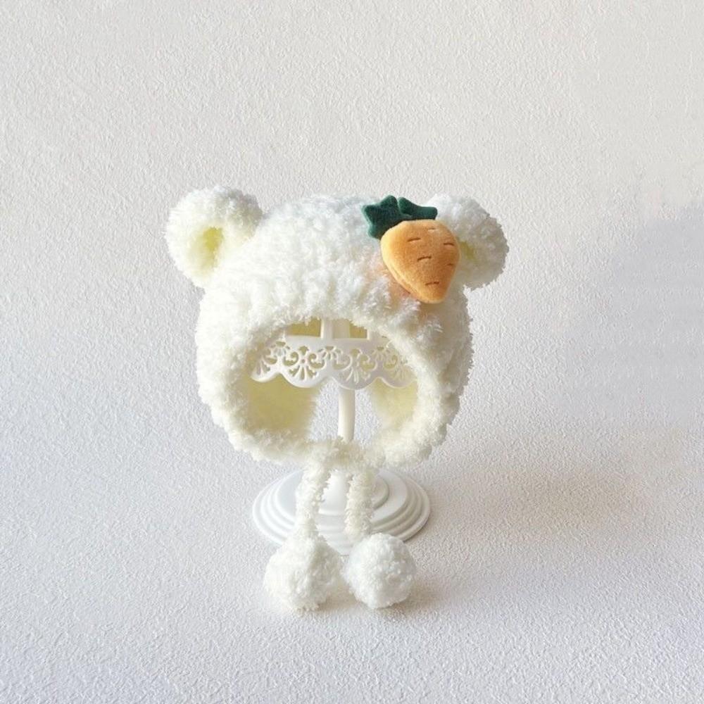 Thermal Insulation Earflap Hat Thickened Fleece Warm Winter Hat For Infant Girls