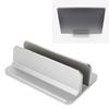 Vertical Laptop Stand Grey Regulable Base 3D Curved Appearance Bottom Silicone Laptop Computer Holde