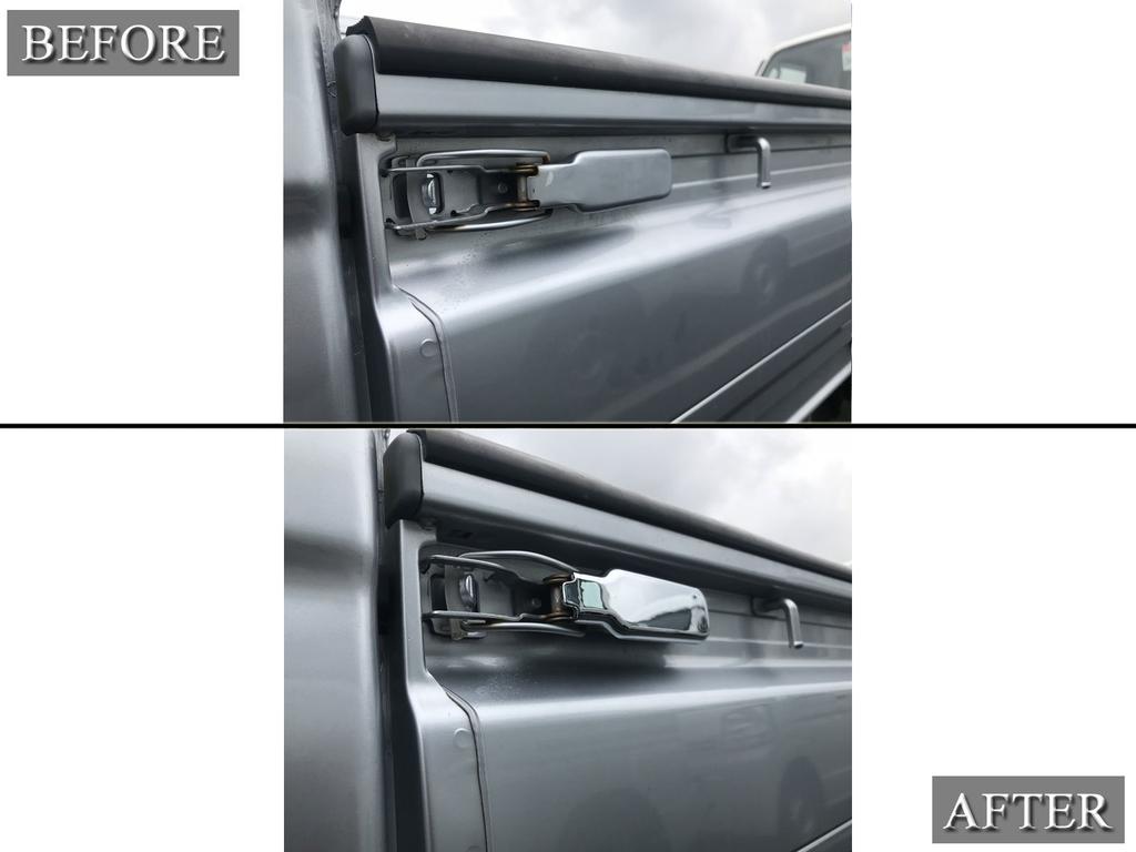 BRIGHTZ Gate Lock Lever Covers for Sambar Trucks 500 and 510 with Gate Lock Lobster Gold and Spring Claws for and Sambar Trucks Chrome-plated (4-Piece