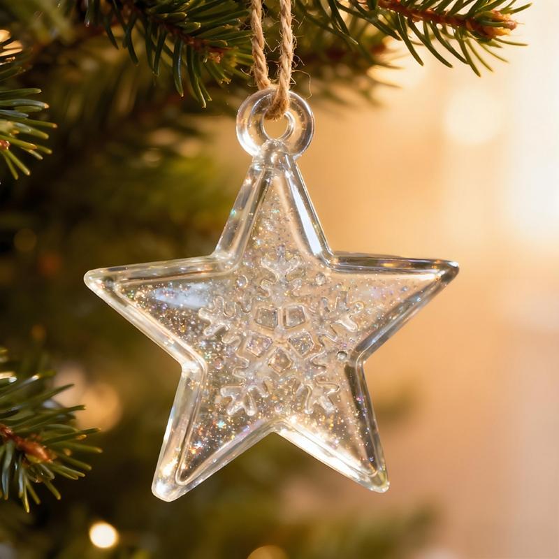 Creative Christmas Tree Ornament Mould Star Pendant Silicone Mold Hanging Accessories Epoxy Resin Jewelry Mold