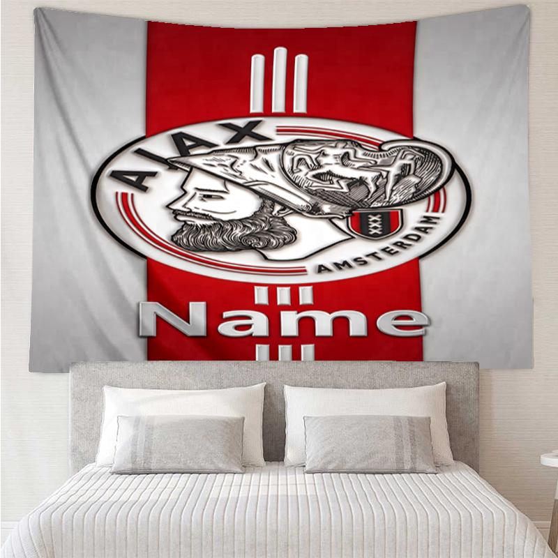 Custom Name Ajax Print Tapestry, Backdrop, Easy Setup, Ideal for Bedroom, Office & Living Room, with Aesthetic Wall Hanging Decor.