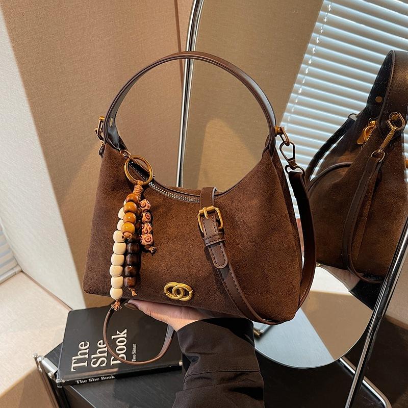 Premium sense niche bag women's autumn and winter retro 2025 new leopard print shoulder messenger bag frosted portable dumpling bag