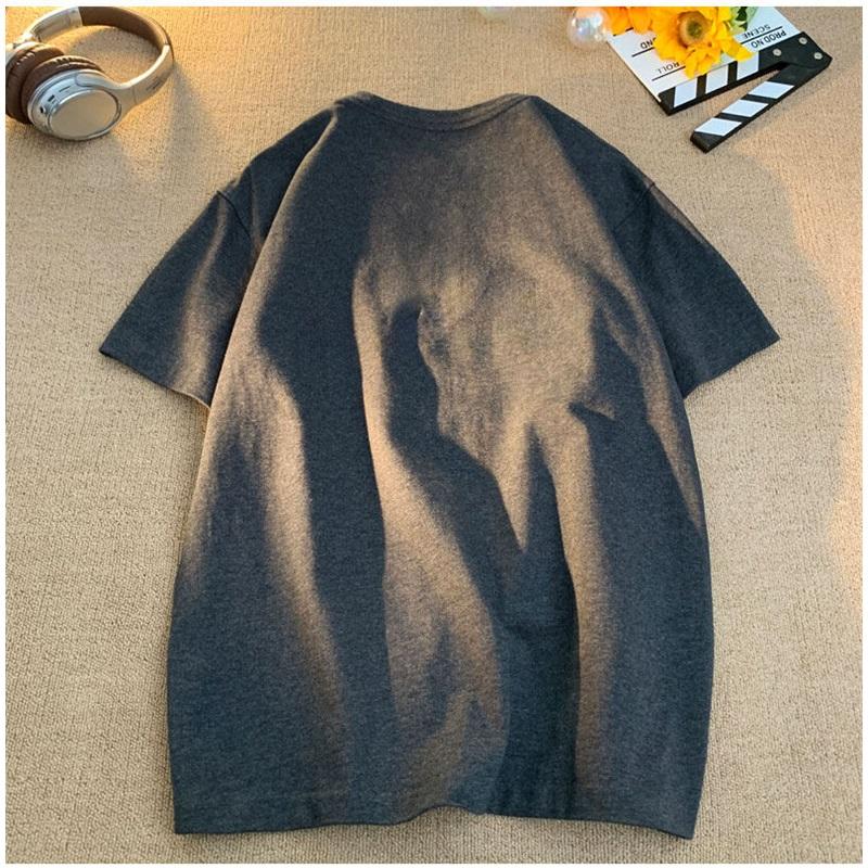 300gsm Cotton Summer Short Sleeve T Shirts For Men O Neck Casual Heavy Fabric Streetwear Tees Unisex Basic Solid Cool Loose Tops