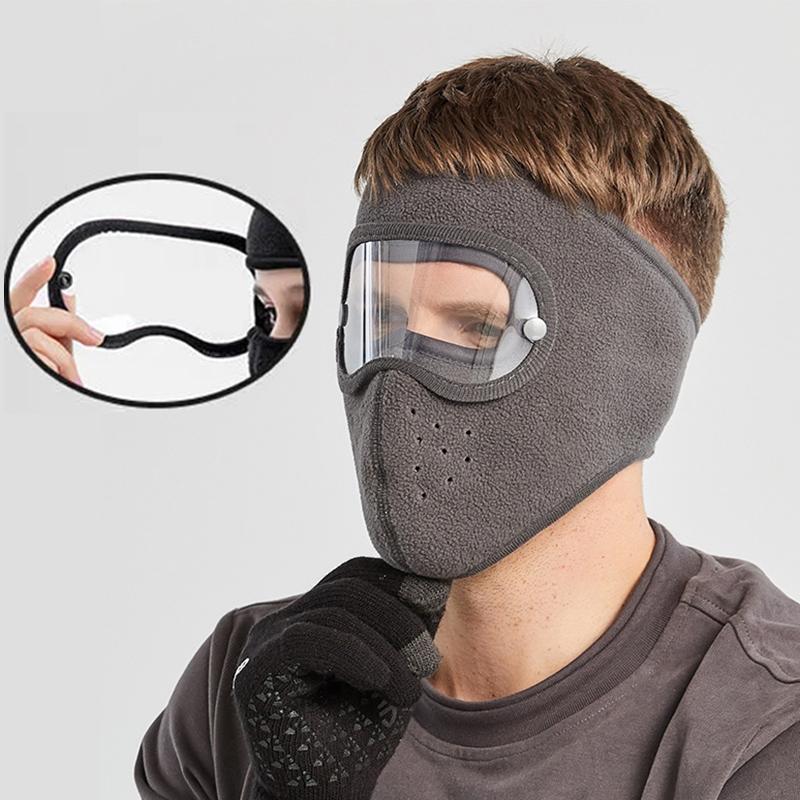 Cycling Full Face Mask Windproof Anti-fog Cycling Goggles Hood Mask Winter Cap Ski Breathable Masks Balaclava Motorcycle Mask