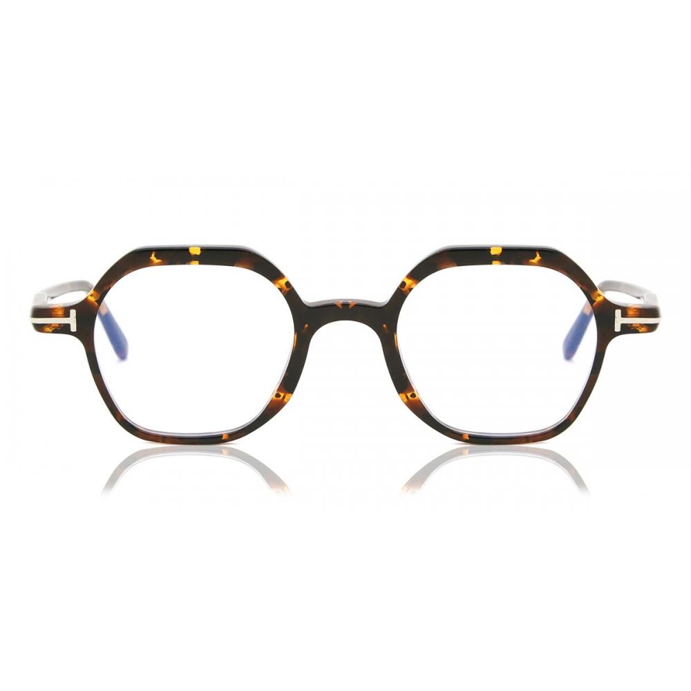 

Tom Ford Ft5900 B Blue Light Block 056 Men Eyeglasses Dark Tortoise/46