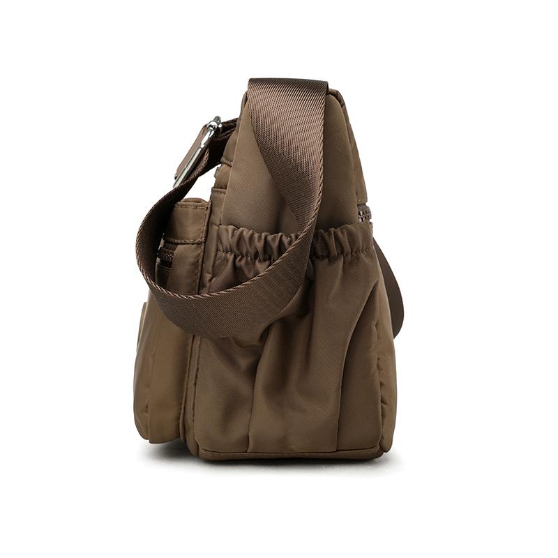 Large Capacity Crossbody Women's Shoulder Bag Multi Compartments Waterproof Nylon Leisure Dumpling Bag for Mom