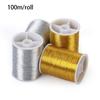 100 Metres Hand DIY Handmade Gold Wire Embroidery Thread Cross Stitch Sewing Machine