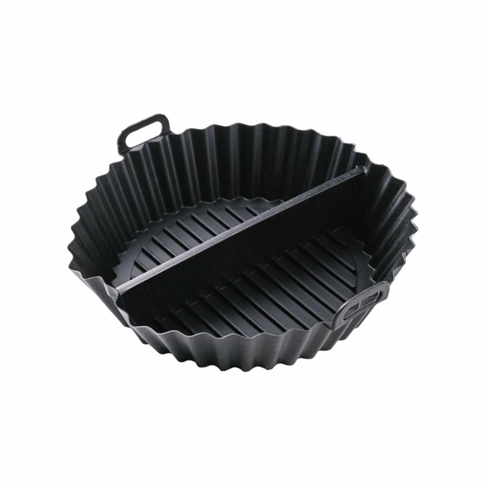 Silicone Silicone Baking Tray Mold Divided Air Fryer Liner Accessories Air Fryer Basket Mat  Oven чёрный