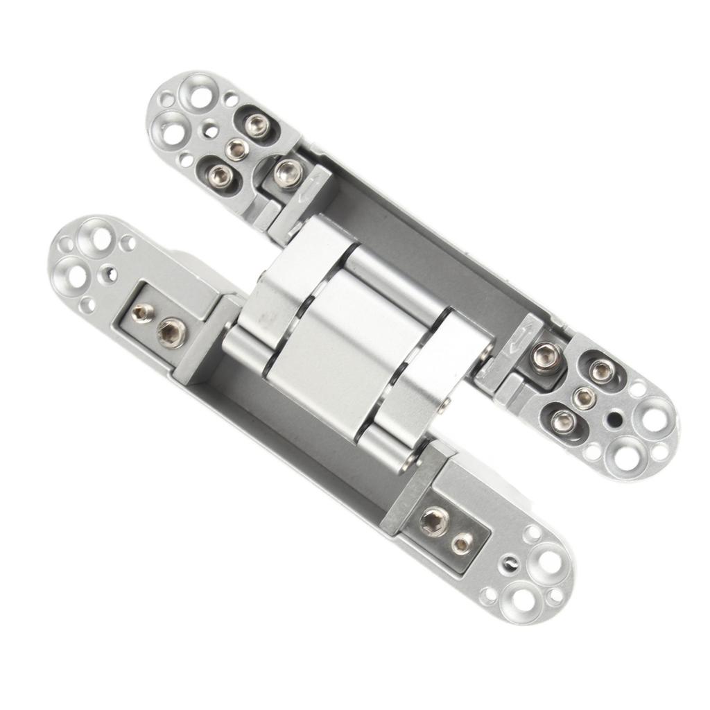Door Hinges Adjustable 180 Degrees Opening Angle 3D Folding Door Hinge with Hex Wrench Screws for