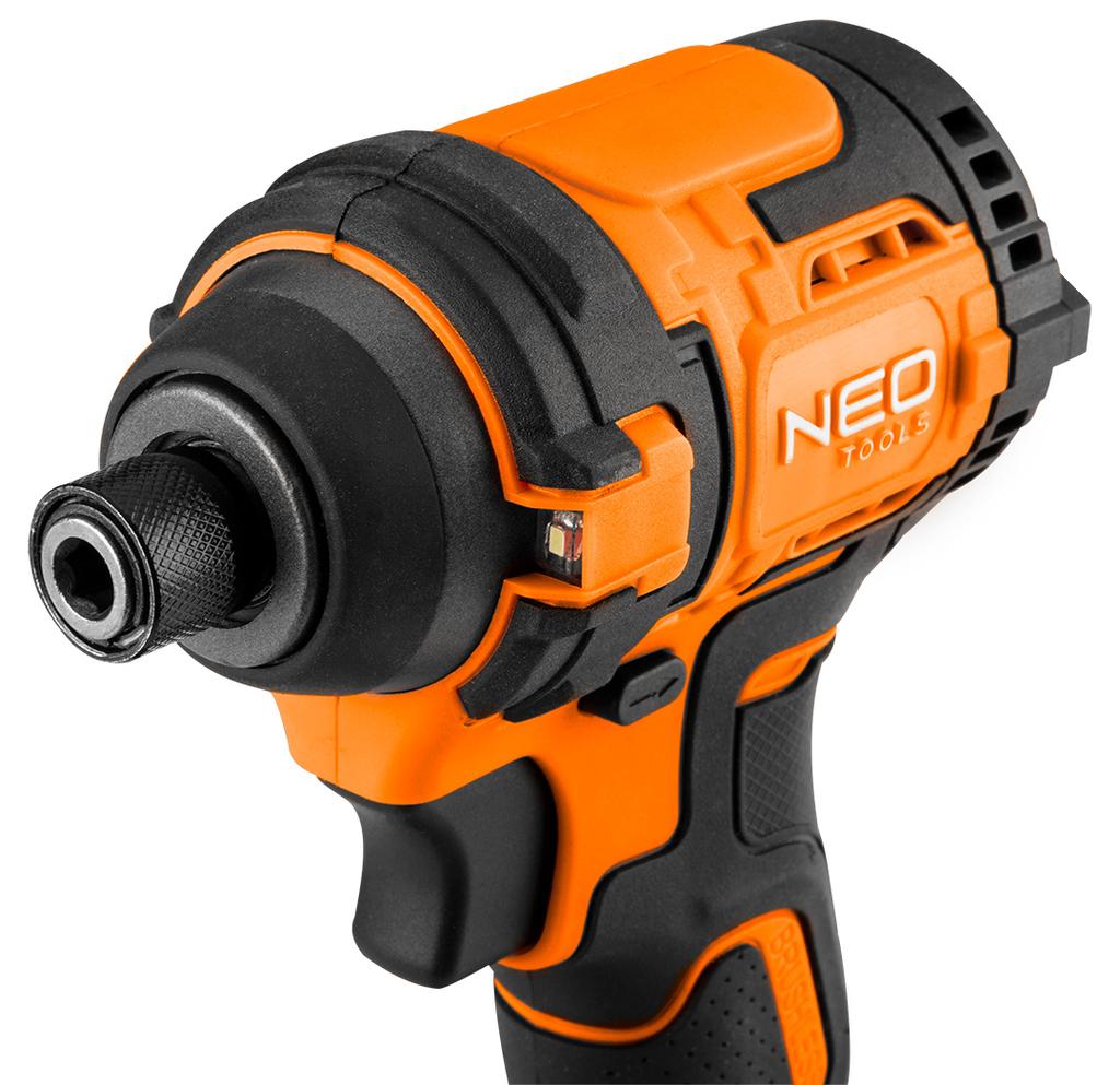 Atornillador de impacto sin escobillas 18V, 300Nm, hexagonal ¼”, compacto, Energy+, sin batería
