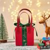 Kreative Papier Weihnachtsgeschenktüte Schleife Rot Weihnachts Süßigkeiten Geschenkbox Glocke Faltbare Geschenkverpackung Handtasche Snack