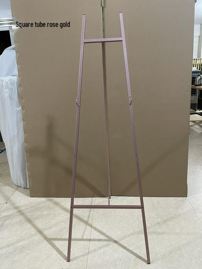 Gold Wedding Iron Easel: Photo Frame & Welcome Sign Display Stand for Nordic Oil Paintings
