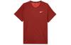 Nike Dri Fit T Shirts Unisex Red Crew Neck Moderate DV9316-677