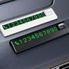 Car Temporary Parking Plate Mini Parking Phone Number Plate with Traceless Glue Glow Magnetic Traceless Glue Phone Number Plate