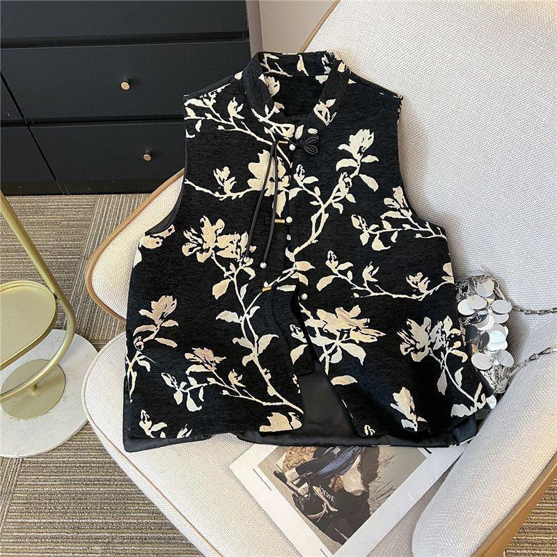 Spring and Autumn buckle vest new niche vest meat vest top