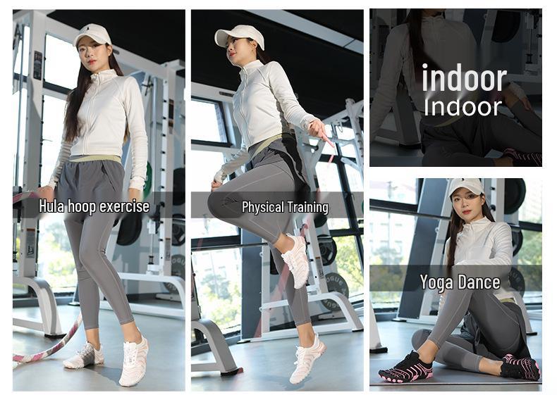 New Five-Finger Non-Slip Water Shoes: Cut-Resistant, Breathable, Multi-Functional for Swimming, Dance, Fitness, Squats, and Yoga.