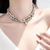 Vintage Irregularity Unique Design CCB Bead Necklace for Women 2026 Multi Layer Heart Shaped Pendant Necklace Party Jewelry Set