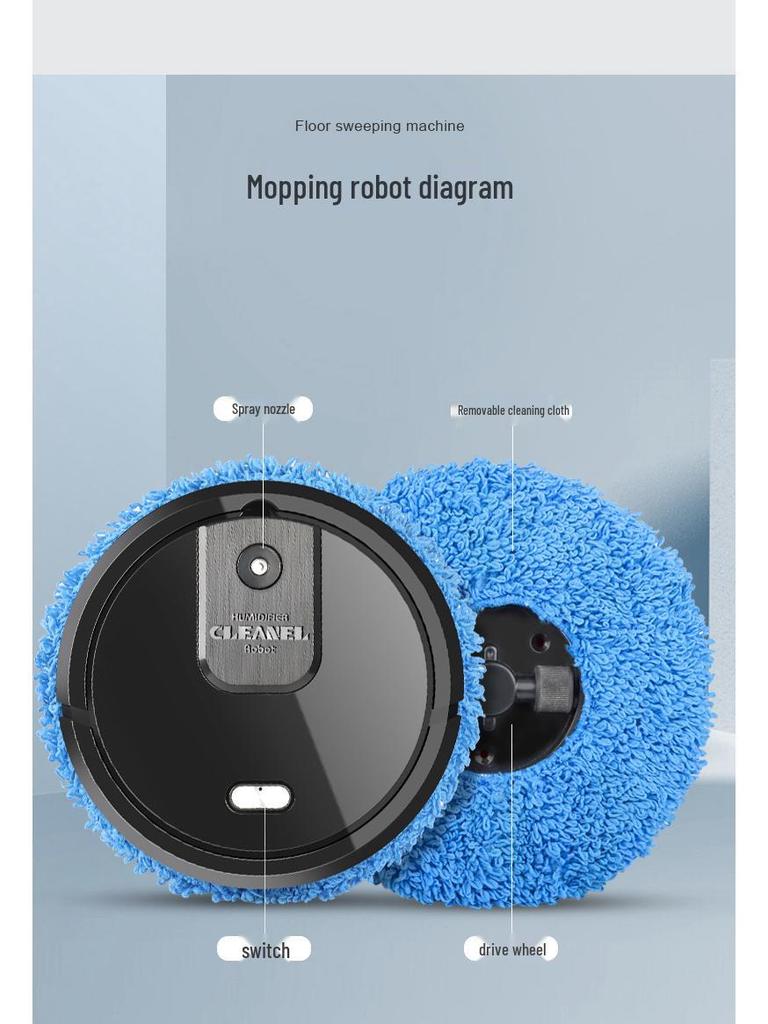 Colerdi Smart Home Wet/Dry Sweeping Robot with Humidifying Spray and Mopping