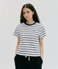 Depound Logo Striped T-Shirt [Ivory]