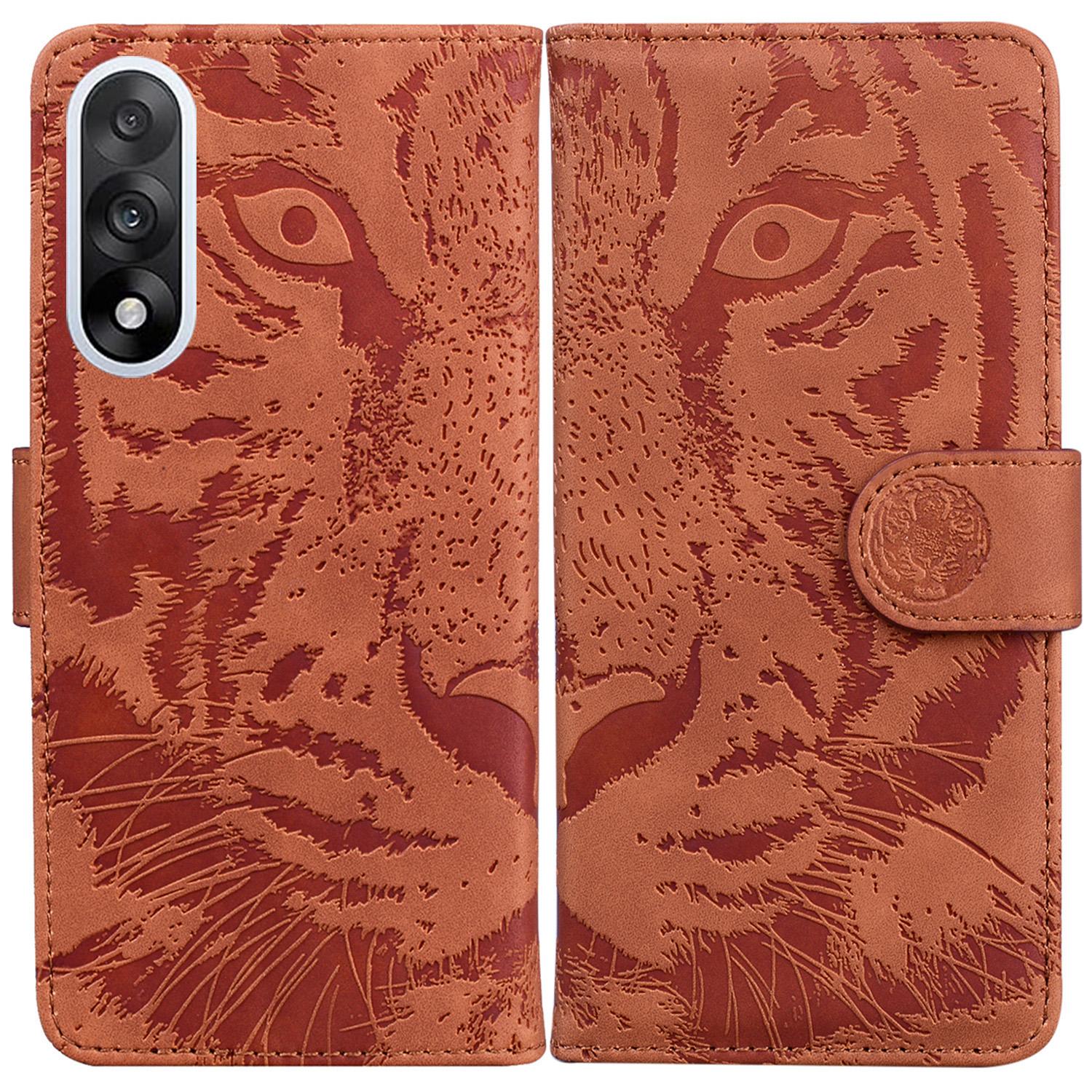 For OnePlus Nord 5 5G/Ace 5 Ultra 5G Case Tiger Imprint Leather Wallet Phone Cover C