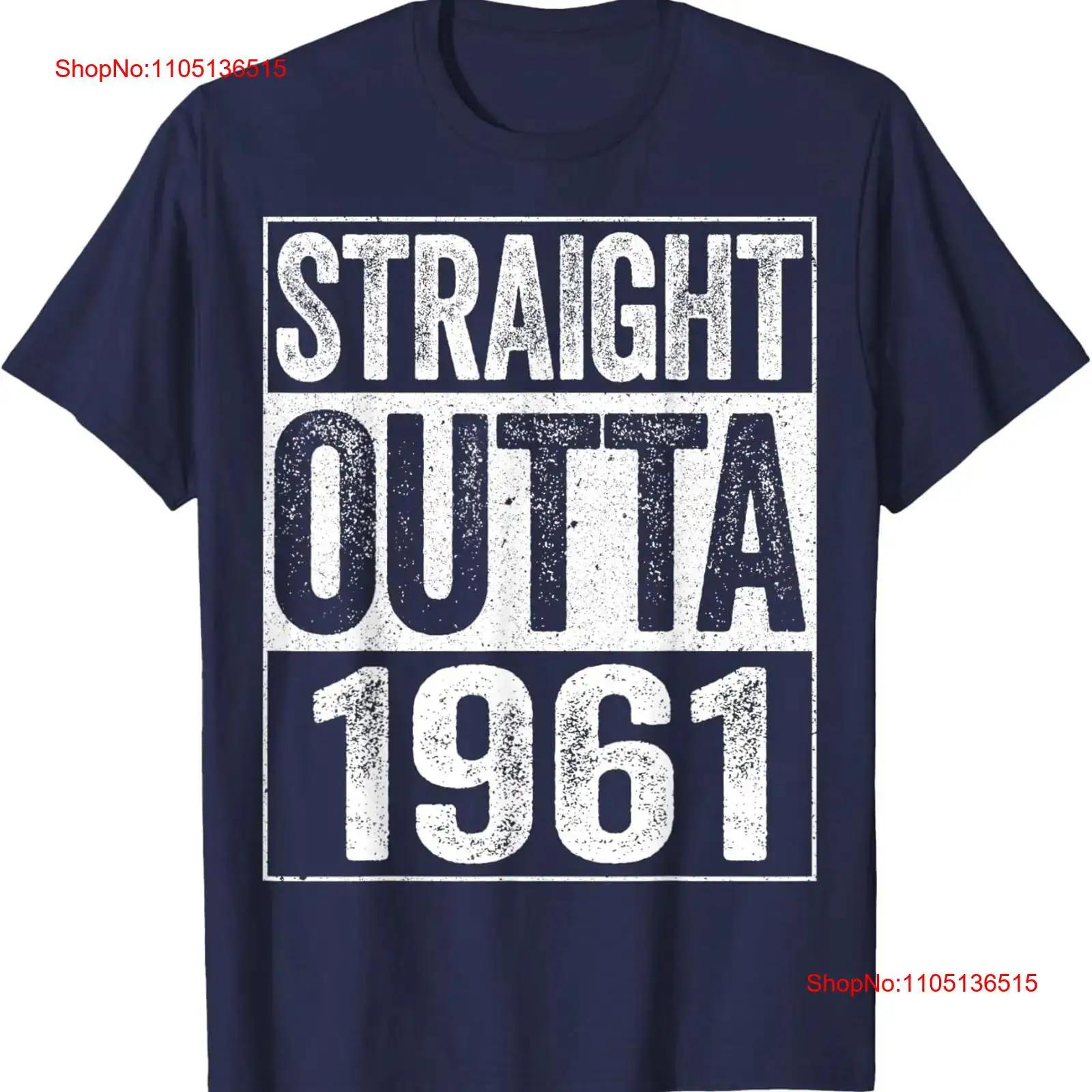 

Straight Outta 1961 T Shirt 63rd Birthday vintage Washed designer clothes Breathable Versatile Stretched Top For Everyday Wear 5XL різнокольоровий