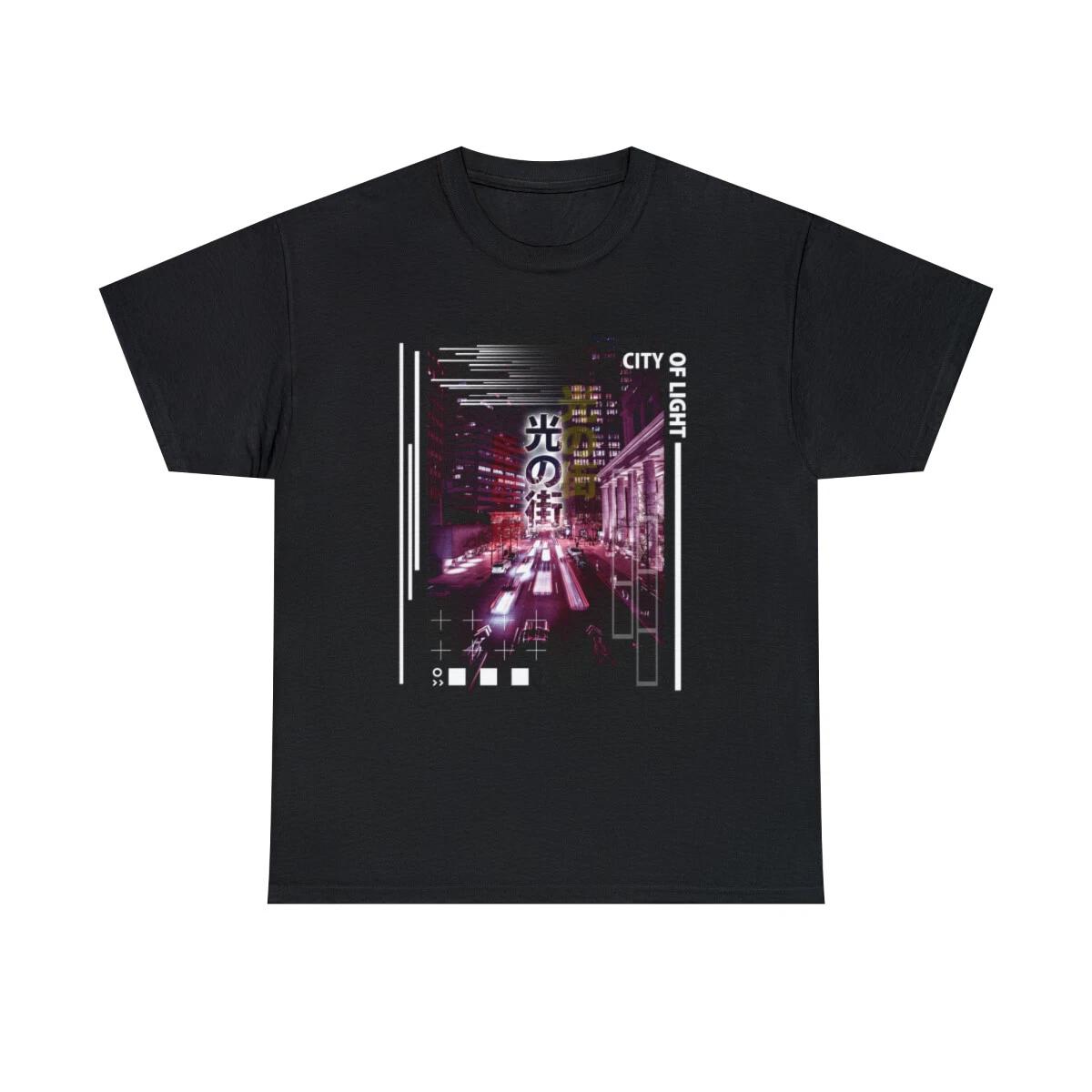 City of light Tokyo lofi Aesthetic Graphic design Japan style T shirt Unisex M