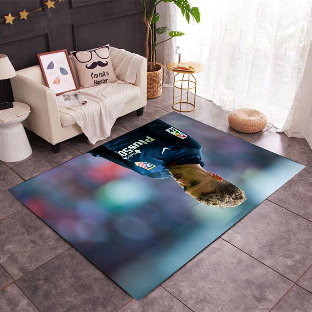 Atletico Madrid Player Floor Rug Office Rug Perfect for Outdoor Game Room Kitchen Bedrooms Anti-slip Rug Anime Office Decor Perfect Gift for Women/Men