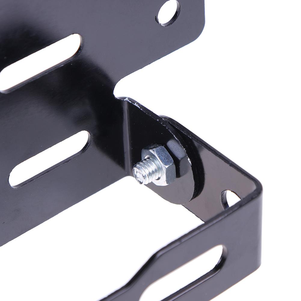 Universal Motorcycle Adjustable Number License Plate Mount Holder (Black)