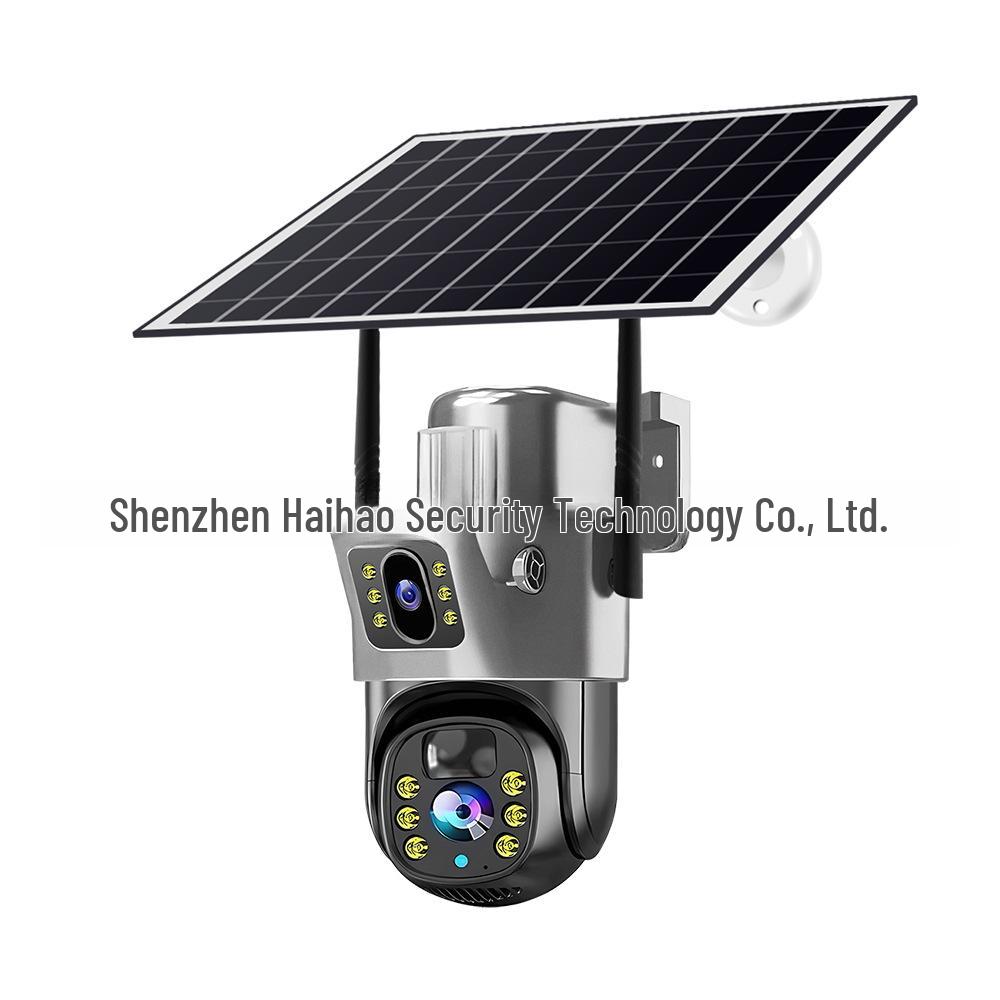 

V380 4G Solar Dual-Lens Outdoor Camera with Remote HD Color Monitoring