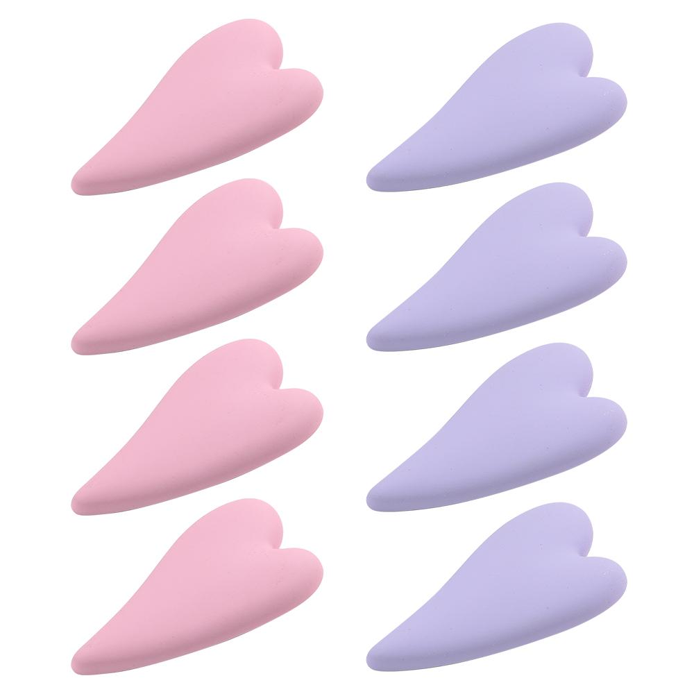 8pcs Heart Acrylic Barrettes Acetate Hair Clips Headdress for Women Cute Macaron Color Hairpins Girls Fashion Accessories Gift