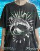 Punk Raccoon Comfort Colors® Tshirt, Spiked Collar Tees, Trash Panda Sweater, Heavy Metal Tanktop, Gothic Wildlife Retro Style B&W Art