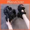 High Women Fashion Heels Sandals Shoes New Summer Wedges Height Increasing Ladies Sandal Platform Chunky Shoes Sandalias Mujer