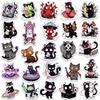 50Pcs Kawaii Magic Witch Cat Kitty Gothic Cartoon Graffiti Stickers Decal Stationery Laptop Fridge Suitcase Bottle Phone Sticker
