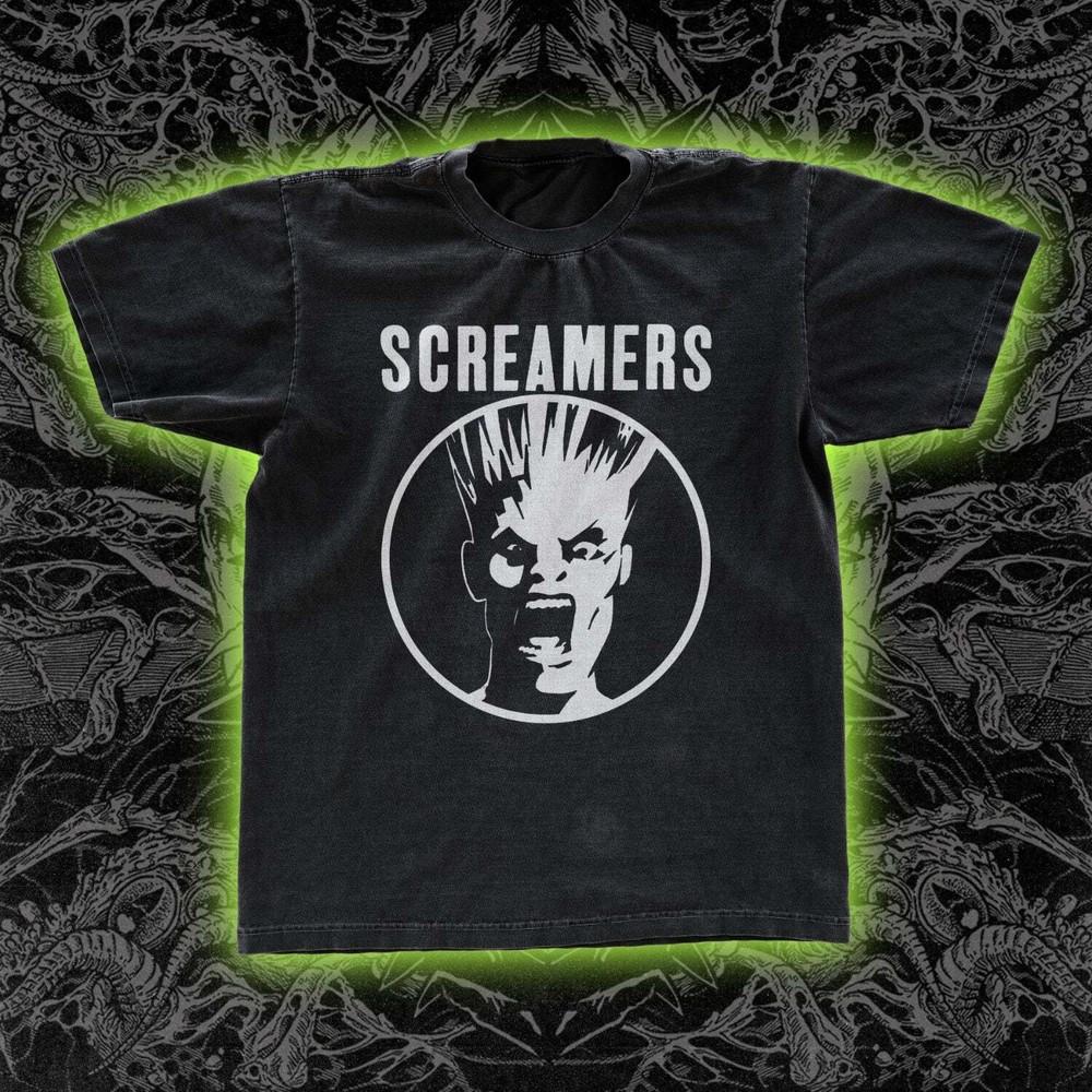 Футболка унисекс Screamers rock band Classic Tee, футболка панк-рок группы, 100% хлопок QT827 XL