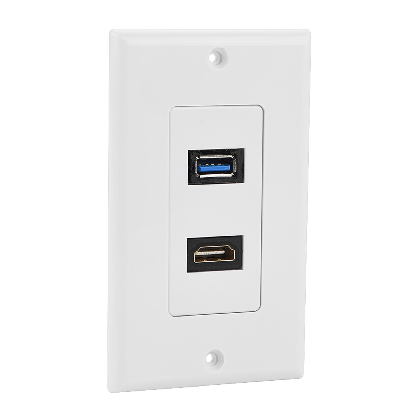 

HDMI USB3.0 Два в одном Интегрированная Мультимедийная Настенная Панель Аудио Видео Разъем