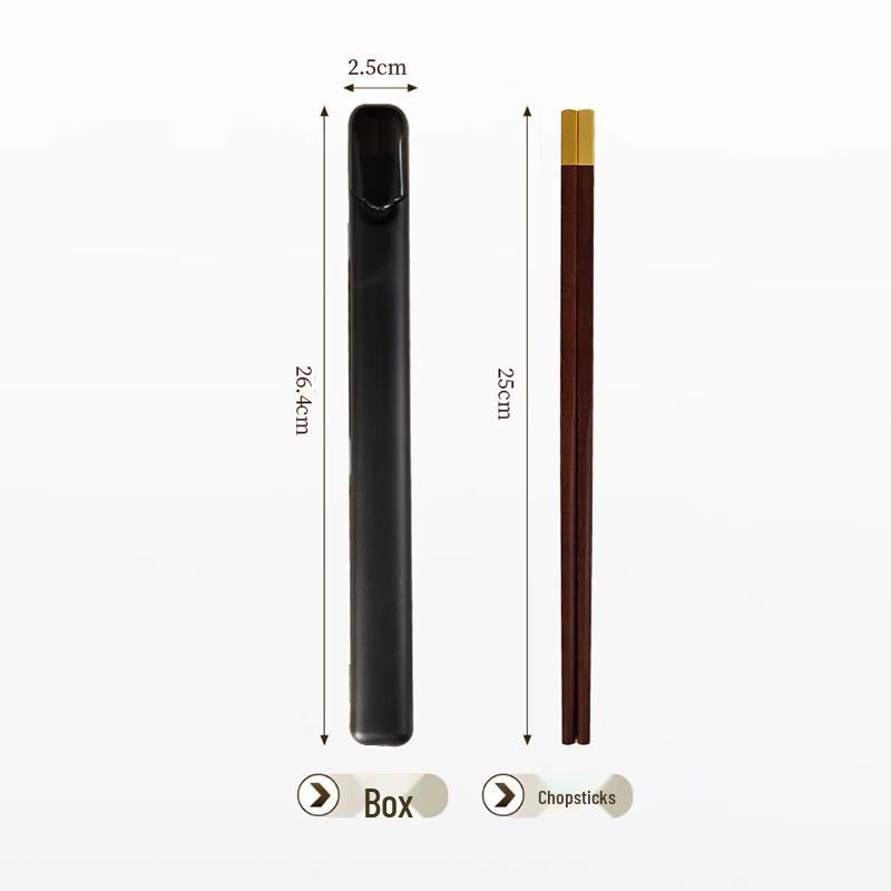 Shijie Natural Wood Portable Chopsticks with Storage Case